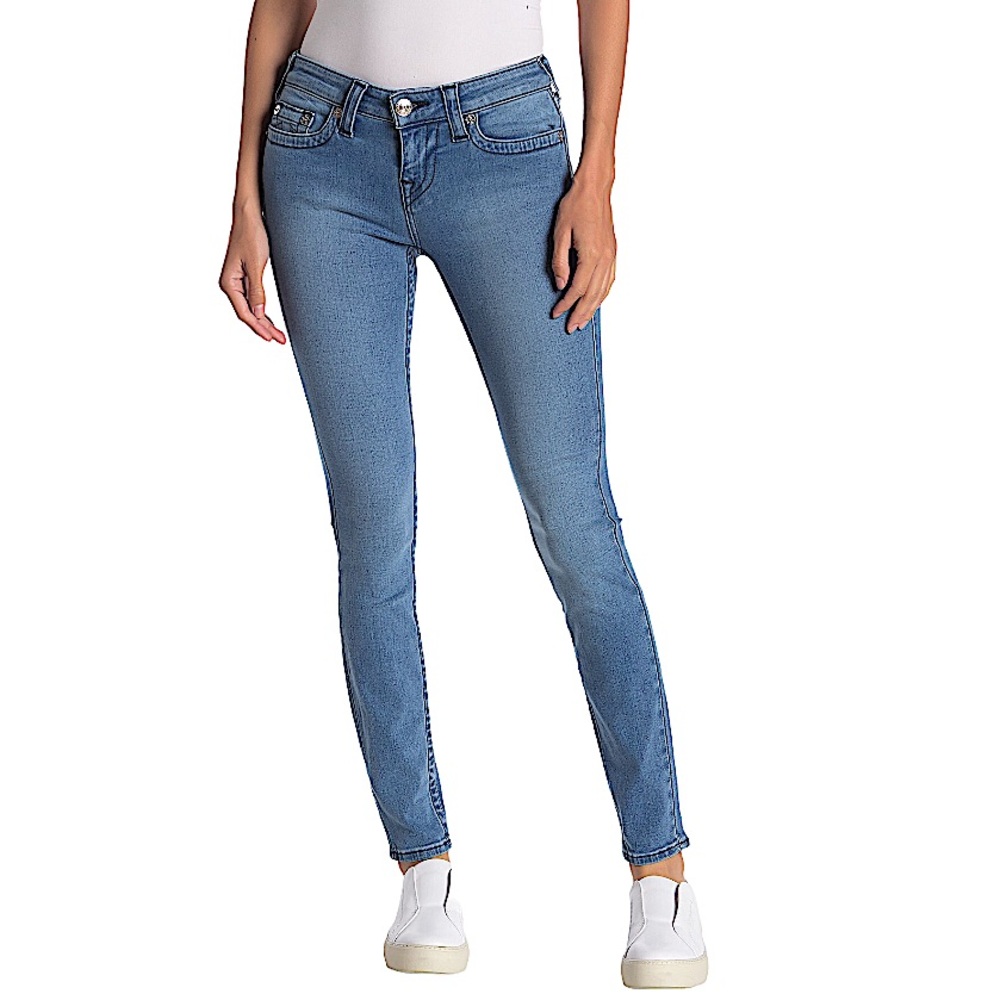 True Religion Halle Mid Rise Super Skinny Jeans